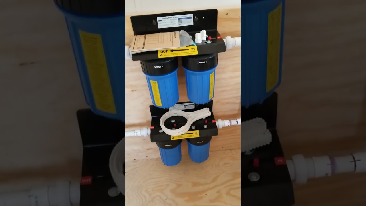 ISpring Water Filtration (WGB21B), Rheem Water Softener, DIY PVC and PEX Plumbing 'Fun' Too!