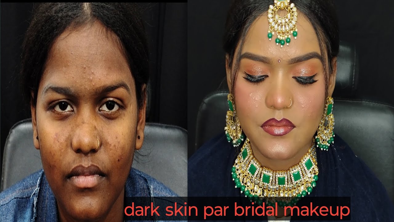 Dark skin per bridal makeup kaise karen step by step bridal makeup tutorial