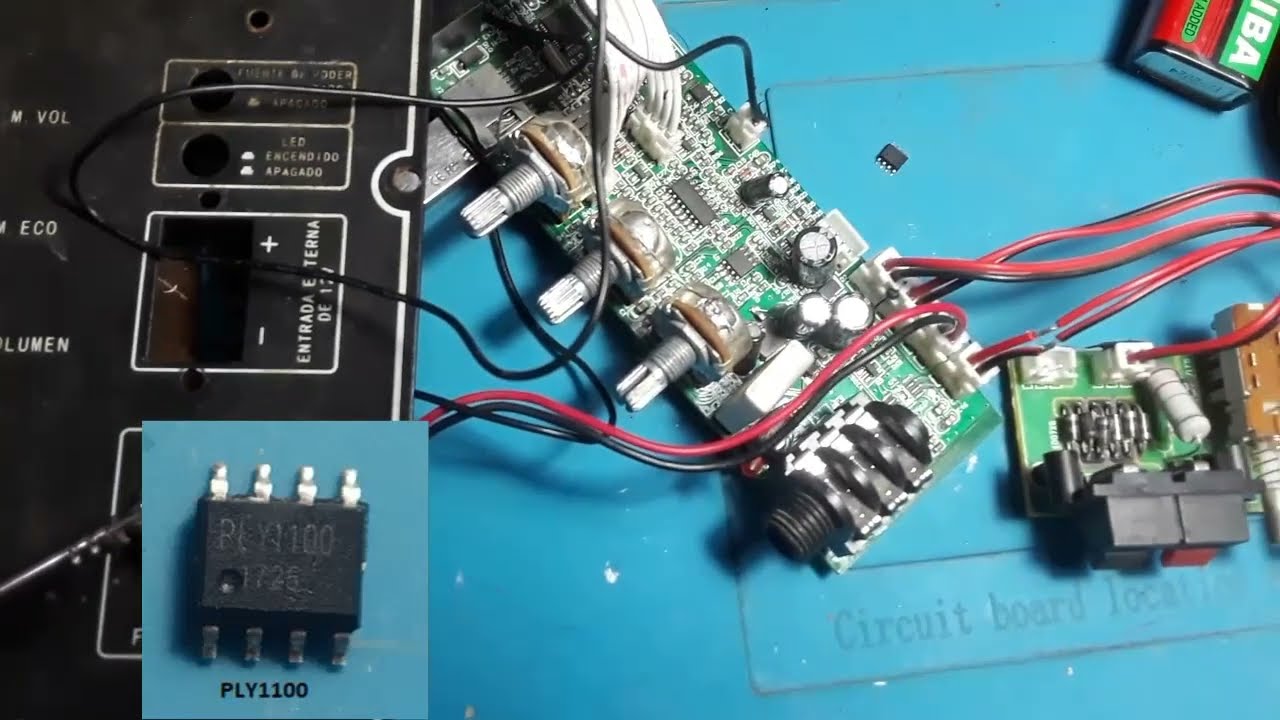 Bafle parlante enciende normal pero sin sonido
