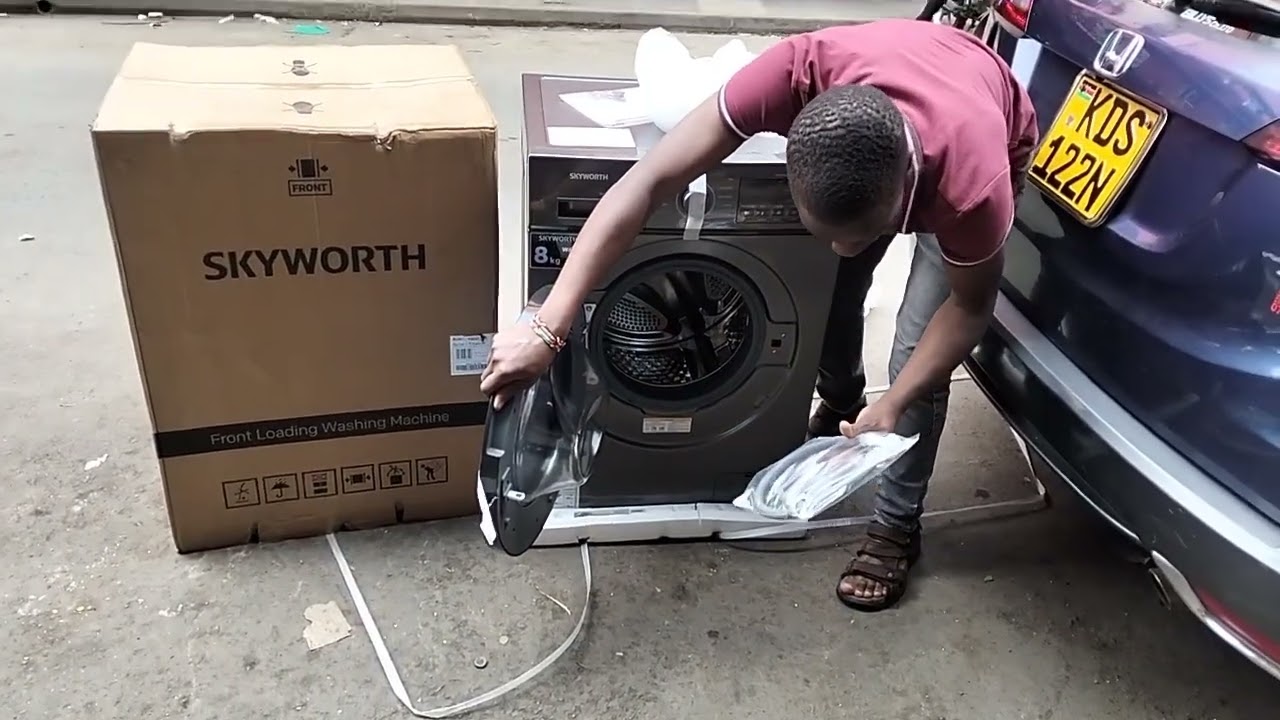 Skyworth 8kg Washer &ndash; Powerful Wash & Spin Test (2025) only 38000 Kenya shillings 