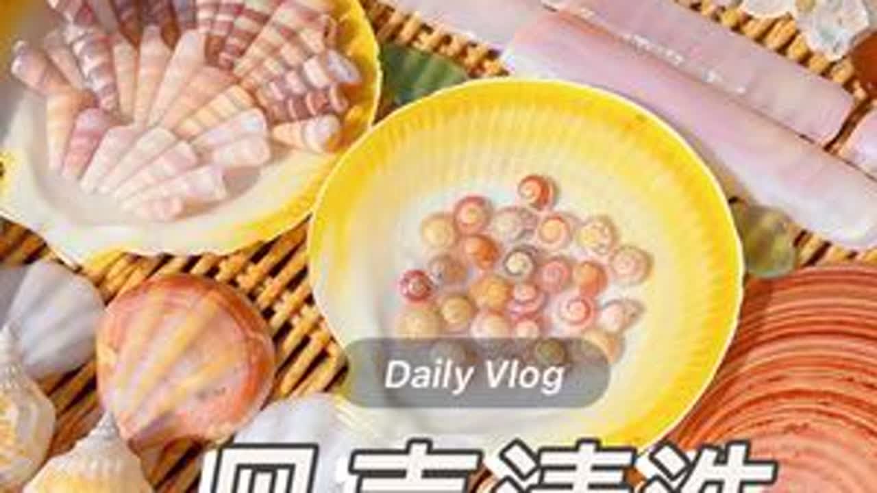 贝壳清洗 | 北海市区推荐版 解压时间到~今天洗的这几类贝壳是我个人觉得比较推荐捡的种类哈，特别是玉化钉螺和缀壳螺，因为其他地方可能比较少见！右边黄色的清洗液是草酸稀释液，左边白色的是清水，同款...