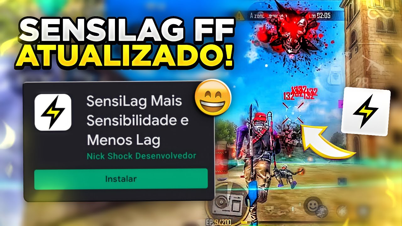 FINALMENTE! SENSILAG FF ATUALIZADO! MELHOR APLICATIVO DE SENSIBILIDADE para FREE FIRE!