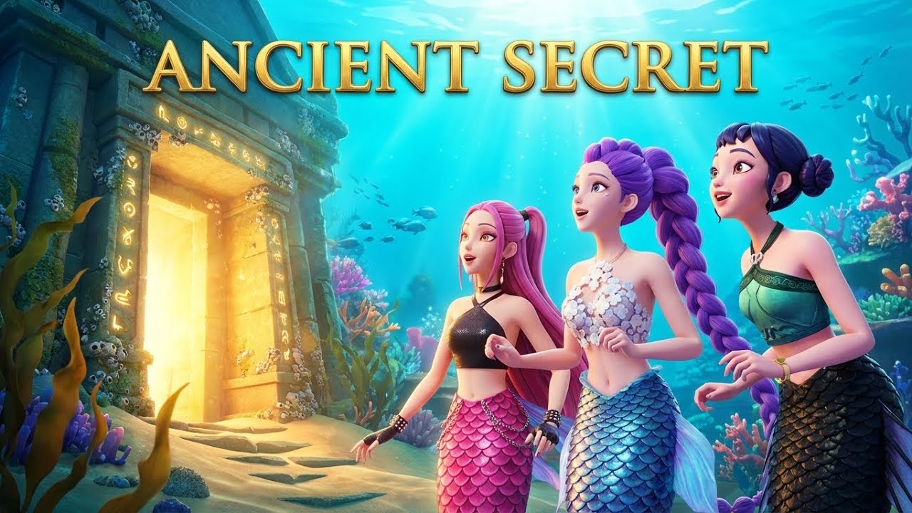 Mermaid Sisters Discover Ancient Underwater Temple | 3D Animation | Magical Ocean Adventure