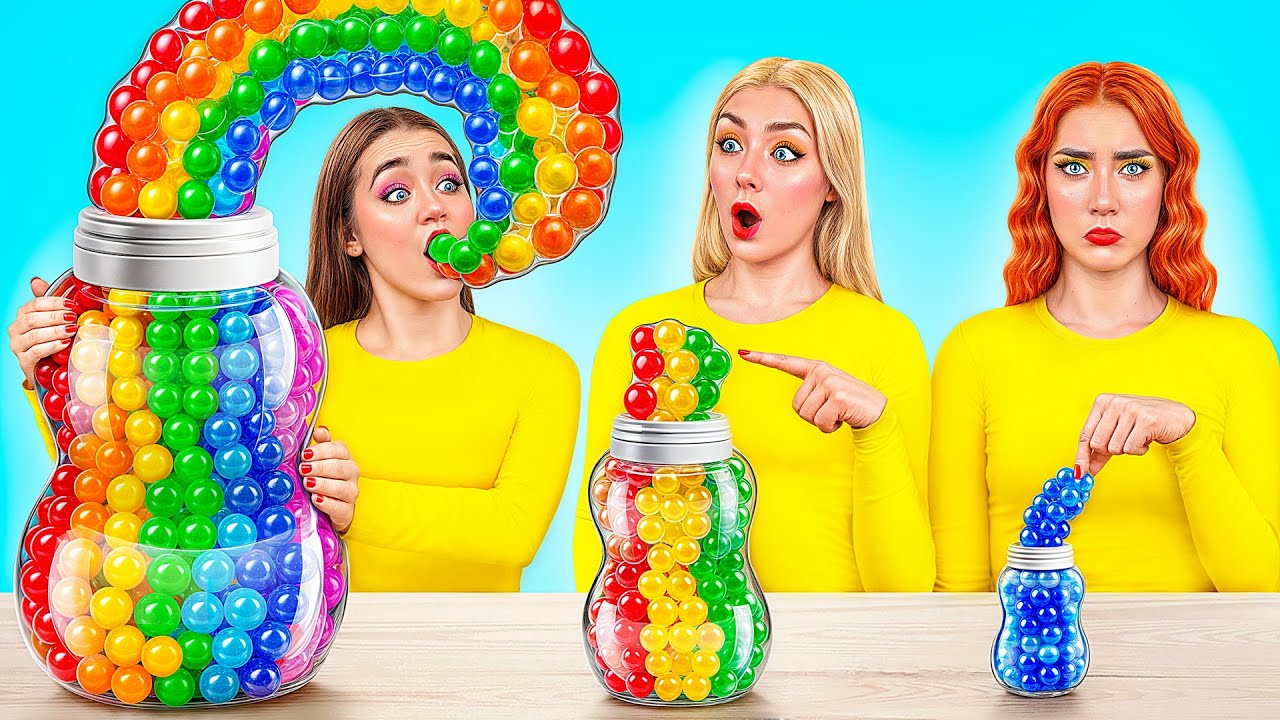 Klein, Medium of Groot Voedsel Uitdaging | Fantastische Keuken Recepten Multi DO Smile