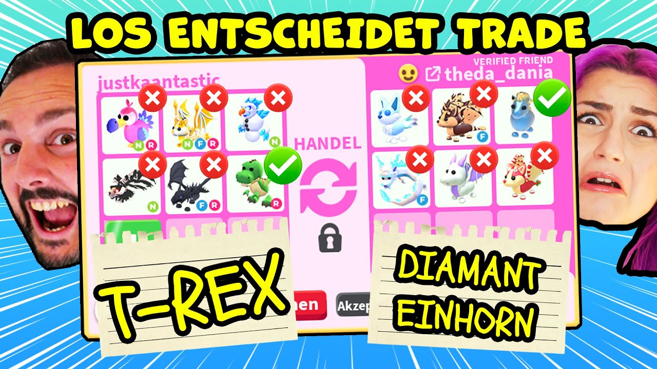LOS ENTSCHEIDET WELCHES PET WIR TRADEN MÜSSEN! Adopt Me Trade Challenge mit Kaan & Dania