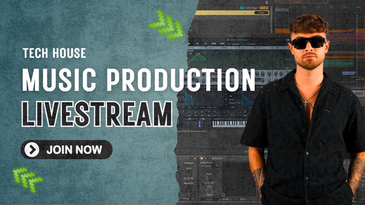 LIVE - Music Production Till I'm Tired (Tech House like Max Styler, Dom Dolla, Westend)