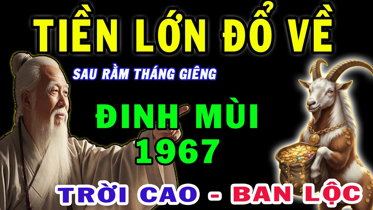Thầy Phong Thủy Dặn, Đinh Mùi 1967,Hiền Lành Gặp Thời Sau Rằm Tháng Giêng,Tiền Bạc Ùn Ùn Kéo Về