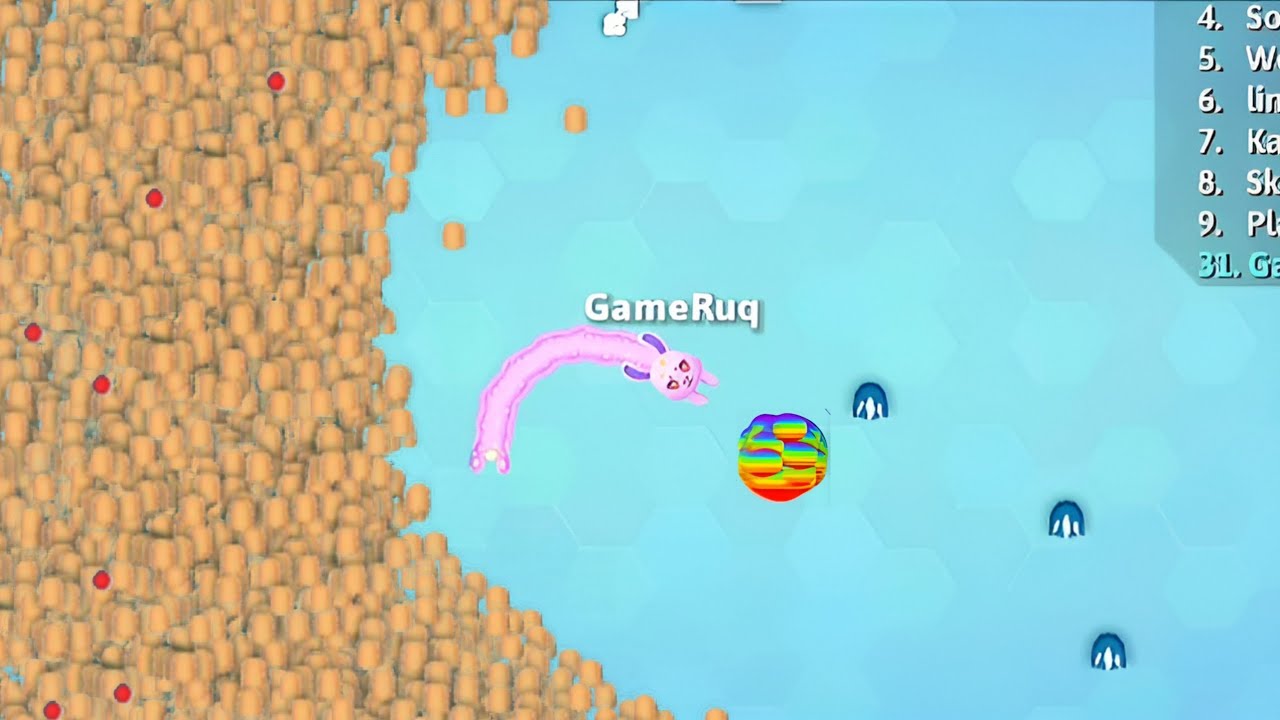 SnakeIo🐍 I Found Huge Scores Lovely Skin Epic Snakeio Gameplay Snake Game Ruq