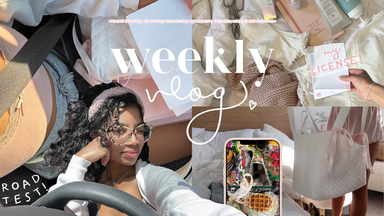 weekly vlog 🌷🚐🥦 — getting my license at 25!, whole foods trip, new apple watch, life refresh🤍