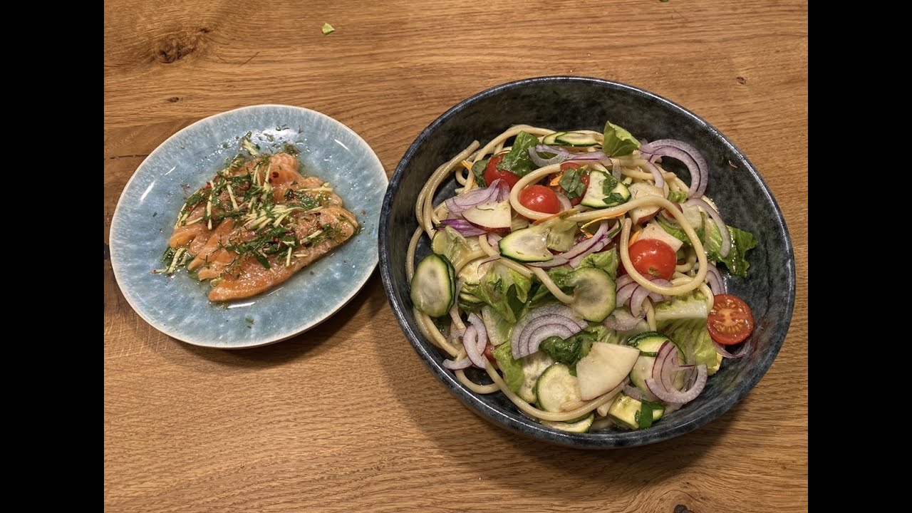 Pastasalat mit Ceviche Lachs -  Stefan Marquard @Home 