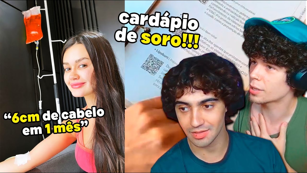 a moda do SORO DA BELEZA que diz curar depressão e crescer cabelo