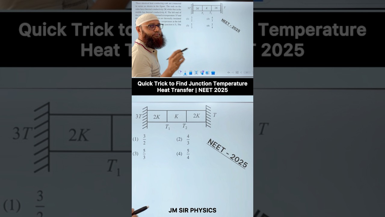 Quick Trick to Find Junction Temperature | Heat Transfer | NEET 2025 Physics Code 45 #neet2025