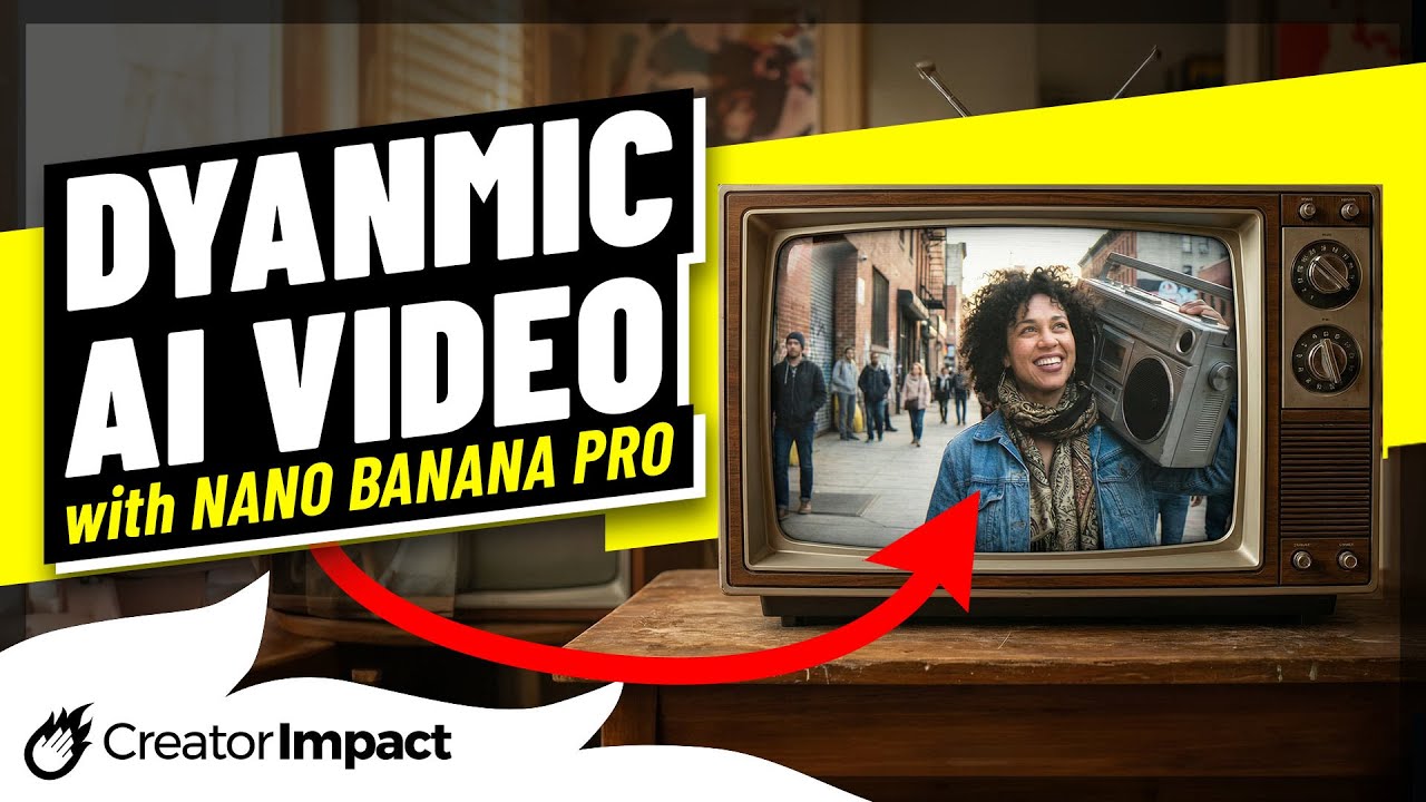 Создавайте динамичные видеоролики ИИ НОВОГО УРОВНЯ с помощью Nano Banana Pro!