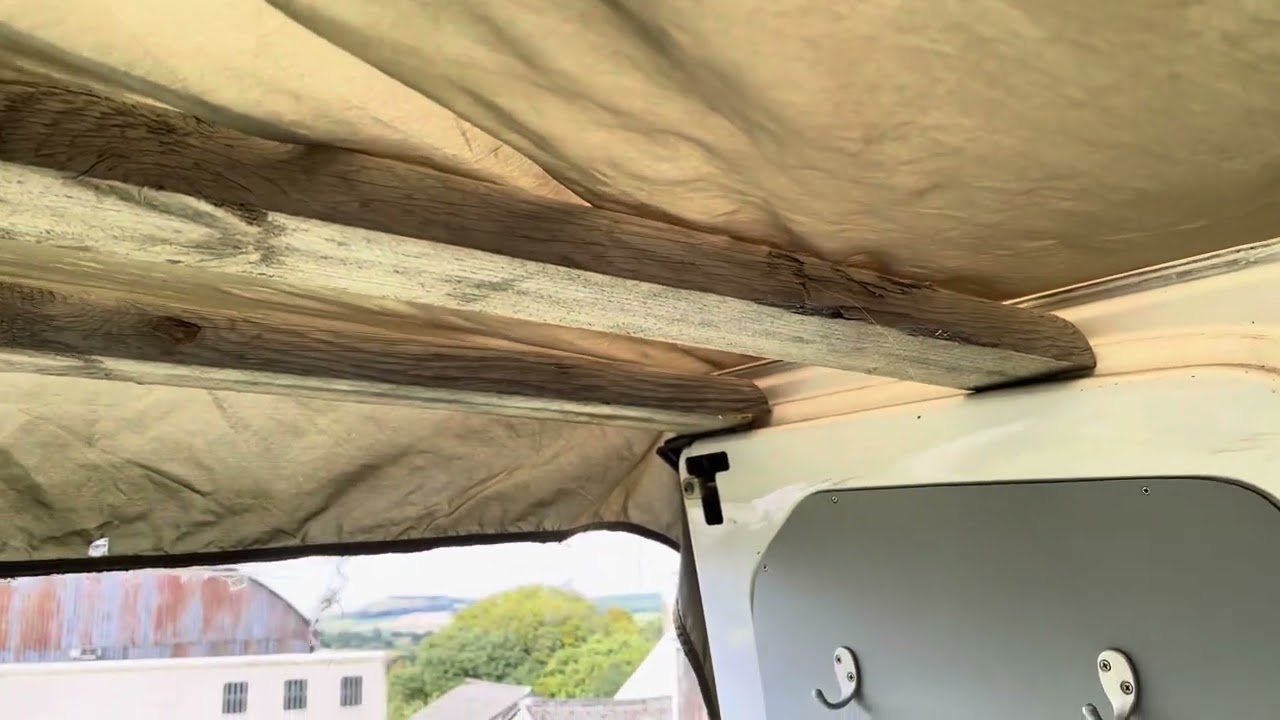 Ford Transit High Top Barn Door Awning - I made one!