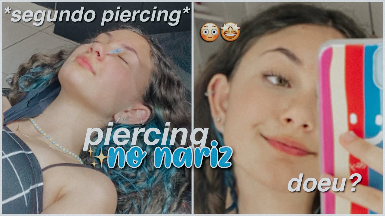 colocando piercing no nariz✨ ~doeu?~