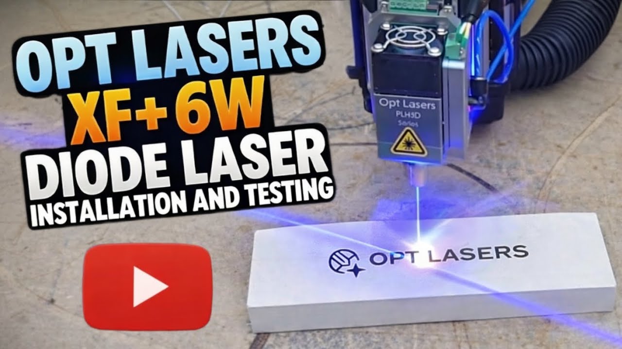 Opt Lasers XF+ 6W on a Onefinity CNC | Installation and First Tests
