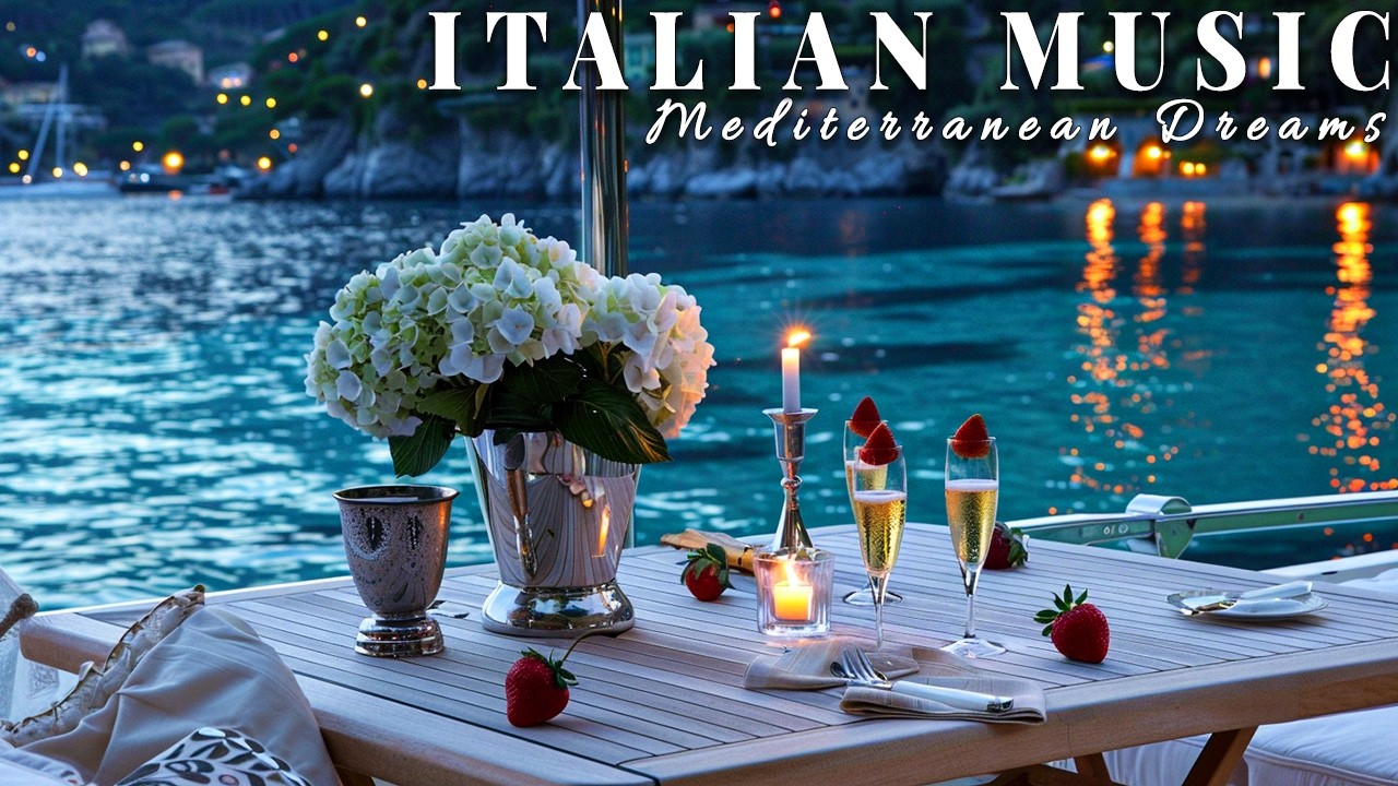 🎶 Italian Vibes & Mediterranean Music 🎶 2+ Hours Scenic Amalfi Coast & Lake Como Relaxation 4K
