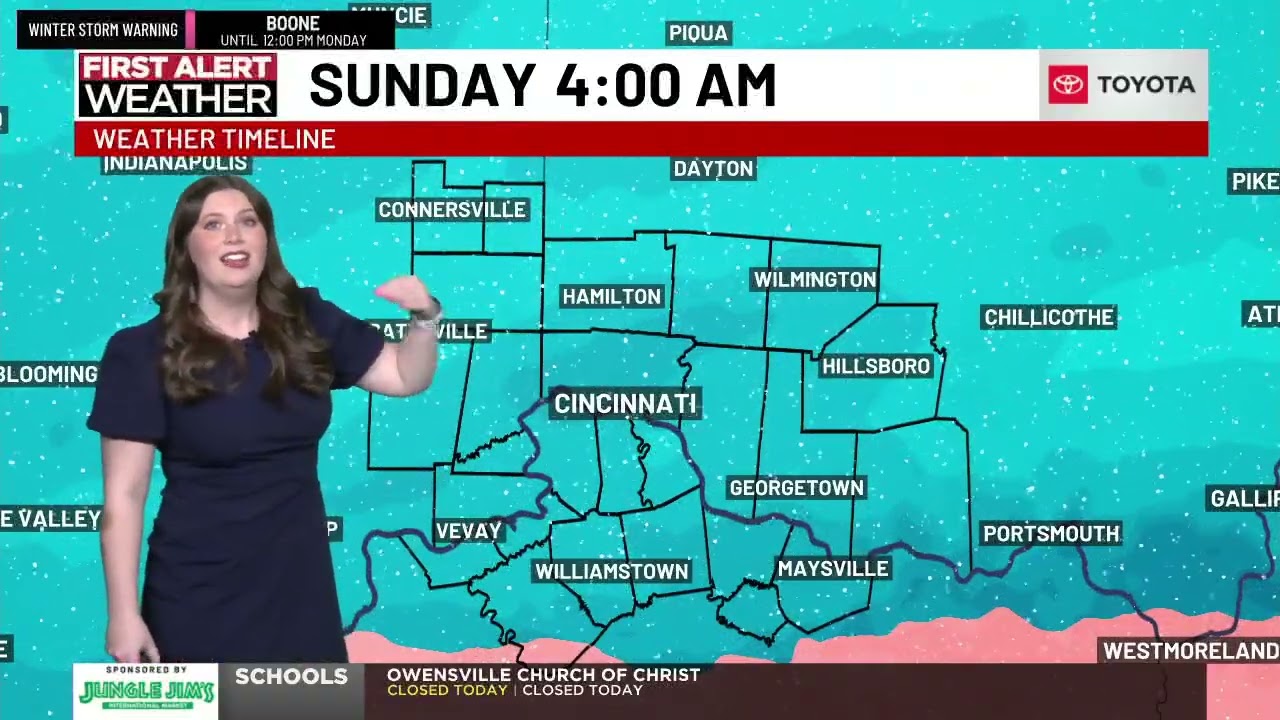 Anna DuVall -- FOX19 Winter snow storm coverage 2am