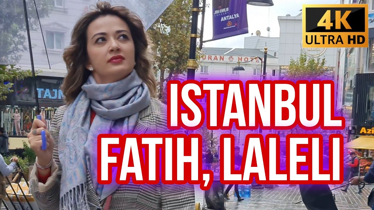 Istanbul Fatih Eminönü district walking tour | 4K UHD 60 fps | Laleli walking tour