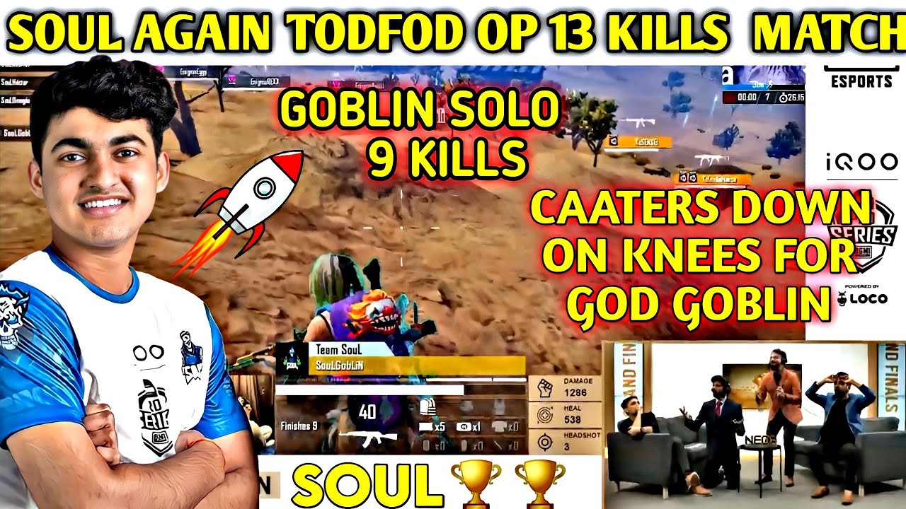 🏆Soul 13 kills Domination in bmps finals / GOBLIN SOLO 9 KILLS /Soul on fire🚀🚀#bmps   #soul #goblin