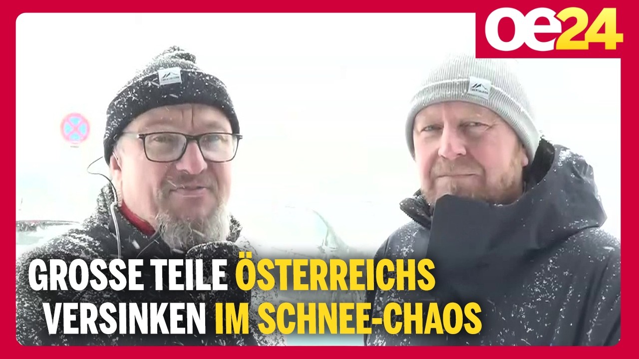 Große Teile Österreichs versinken im Schnee-Chaos