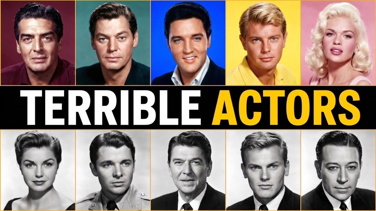 10 Golden Age Actors Who Were WORST At Acting But Still Got Fame