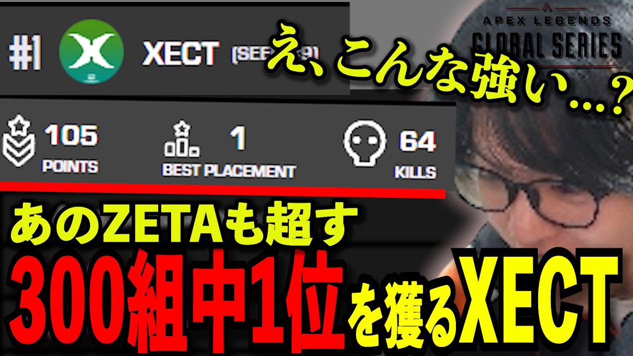 【ALGS OPEN#1】ZETAをも超える300チーム中1位で予選突破するXECT【APEX LEGENDS】