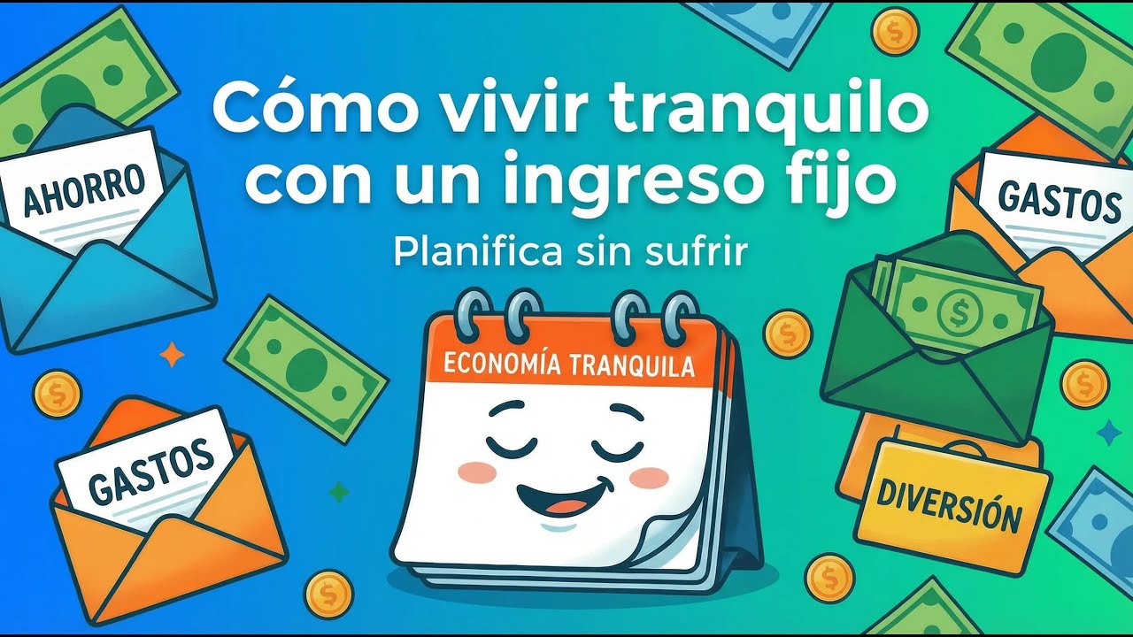 ¿Cómo vivir tranquilo con un ingreso fijo?, planifica sin sufrir