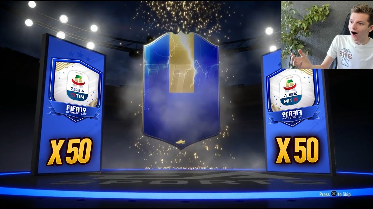 50X 81+ SERIE A TOTS UPGRADE PACKS!!! #FIFA19