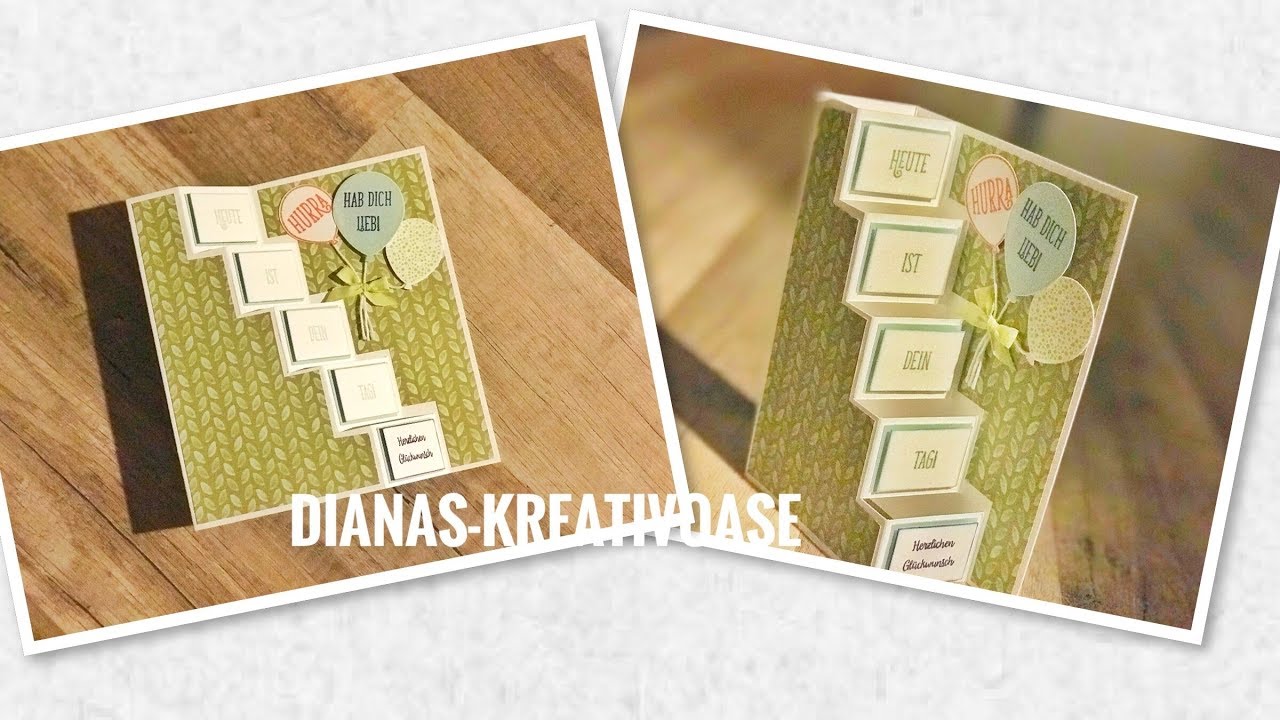 Stufenkarte für allerlei Anlässe [mit Produkten von Stampin' Up!]