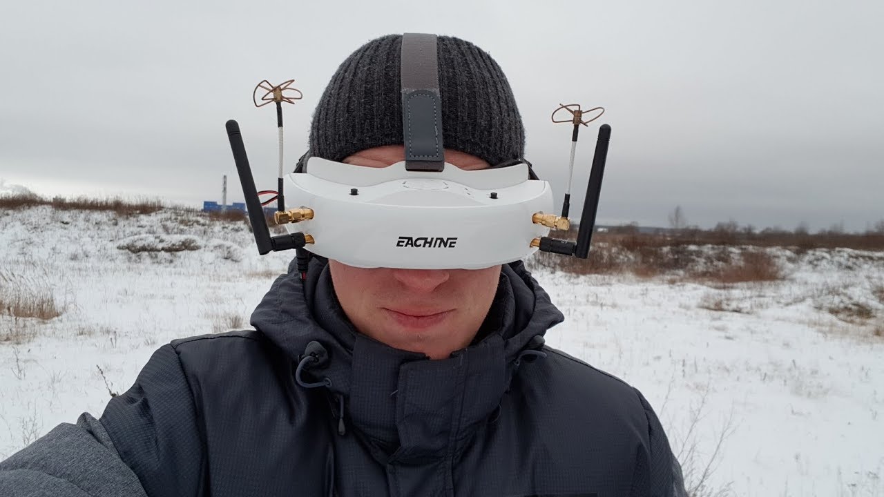 4 АНТЕННЫ для FPV полетов ... Обзор добротных очков Eachine EV200D