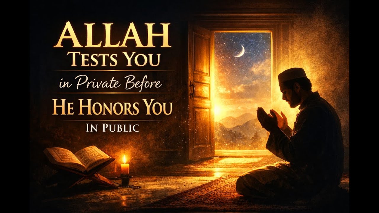 Allah Tests You in Private Before He Honors You in Public.
