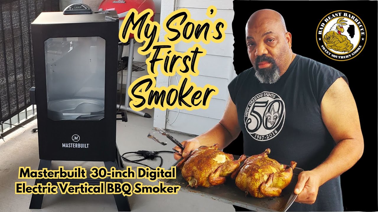 My Son's First Smoker - Masterbuilt 30-inch Digital Electric Vertical BBQ Smoker @Masterbuilt