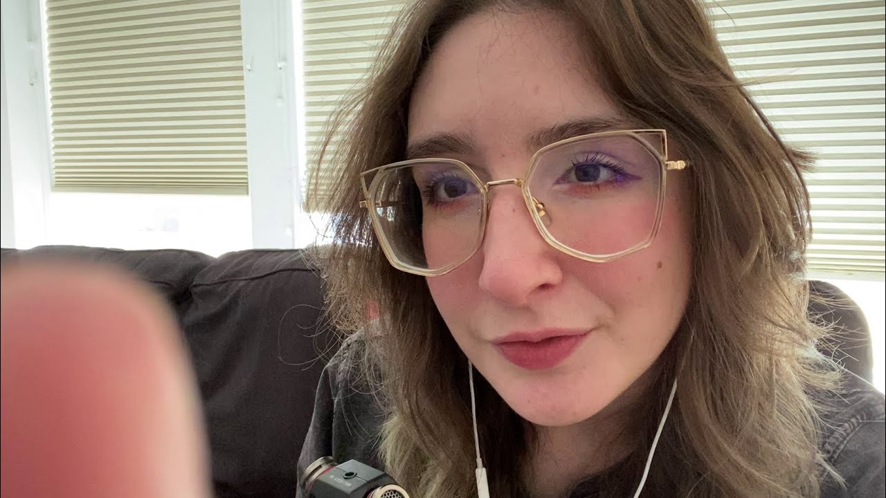ASMR ✨ trying out new mic! breathy whispers, repeated words, rambles, hand movements, CUTE CAT 🐈