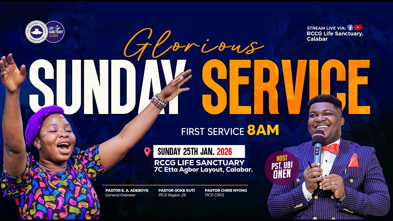 SUNDAY CELEBRATION SERVICE || FIRST SERVICE || 25th Jan. 2026.