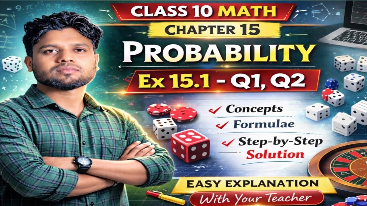 Class 10 Maths Chapter 15 Probability Ex- 15.1 Q1 & Q2 | Full Solution Assamese | SEBA/CBSE | #exam 