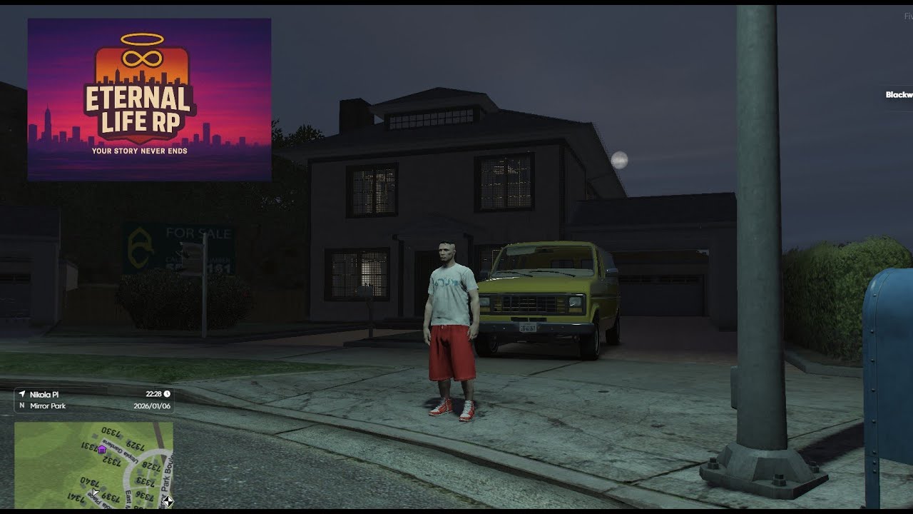 Фургон Ford участвует в автогонках на выживание в GTA 5 RP