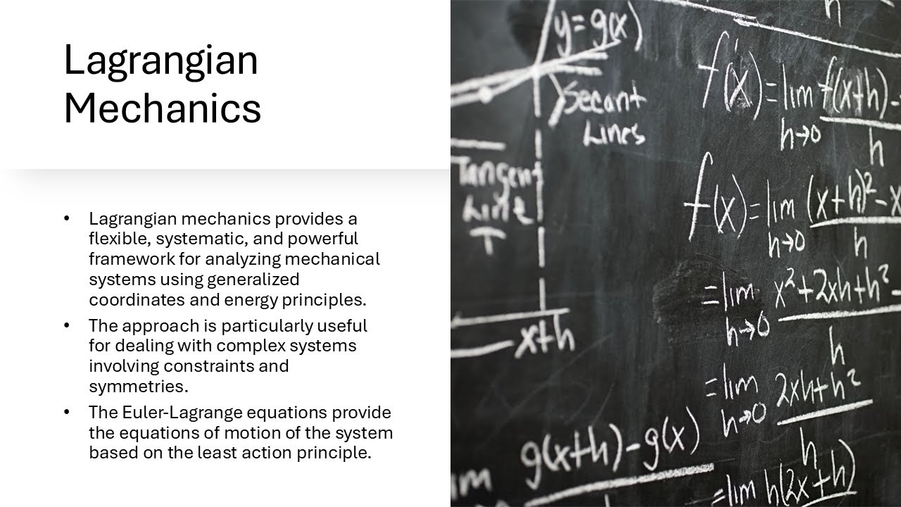 Lagrangian Mechanics (Notes included)