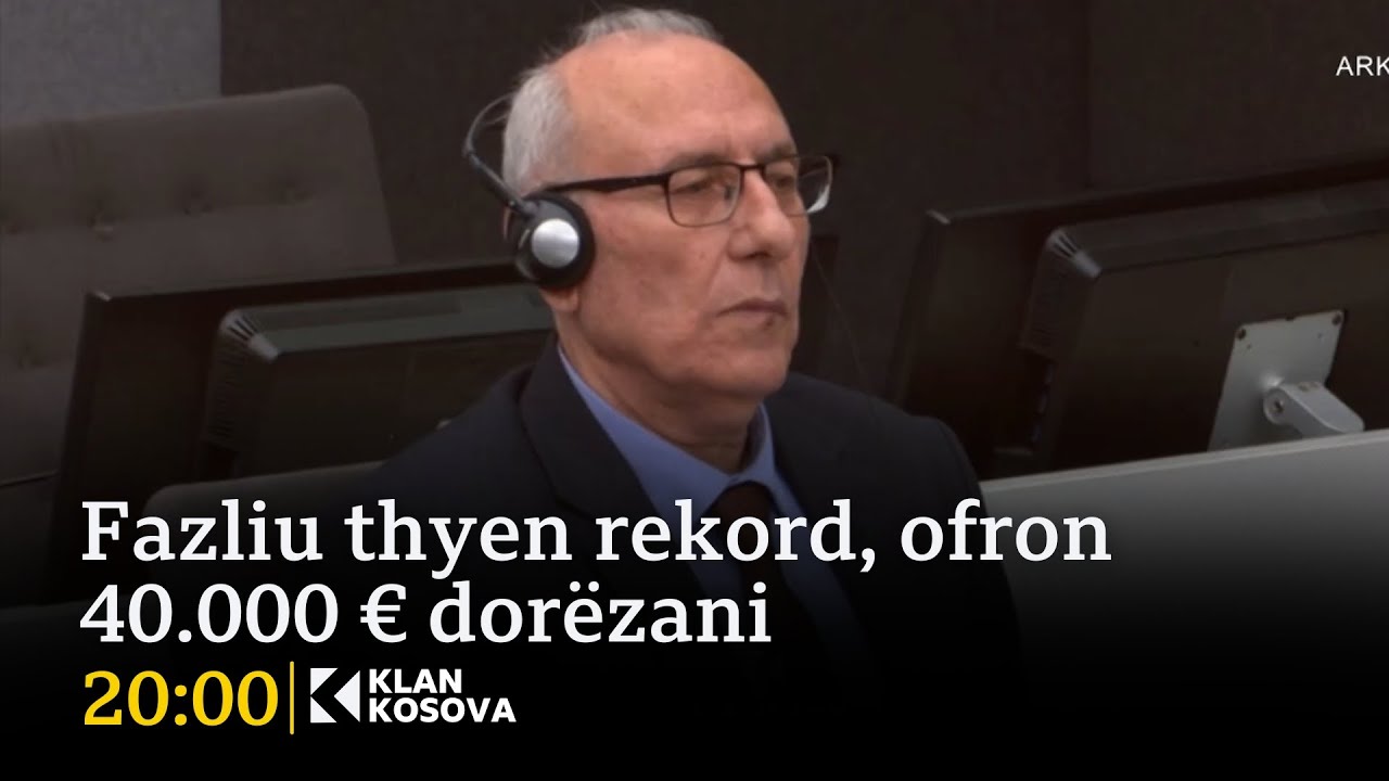 Fazliu thyen rekord, ofron 40.000 &euro; dor&euml;zani - 03.12.2025 - Klan Kosova