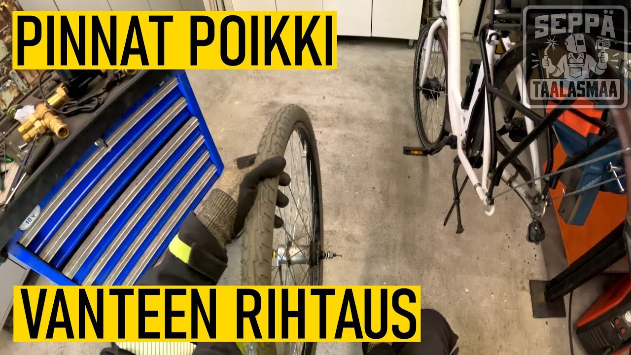 Polkupyörän vanteen korjaus / oikaisu