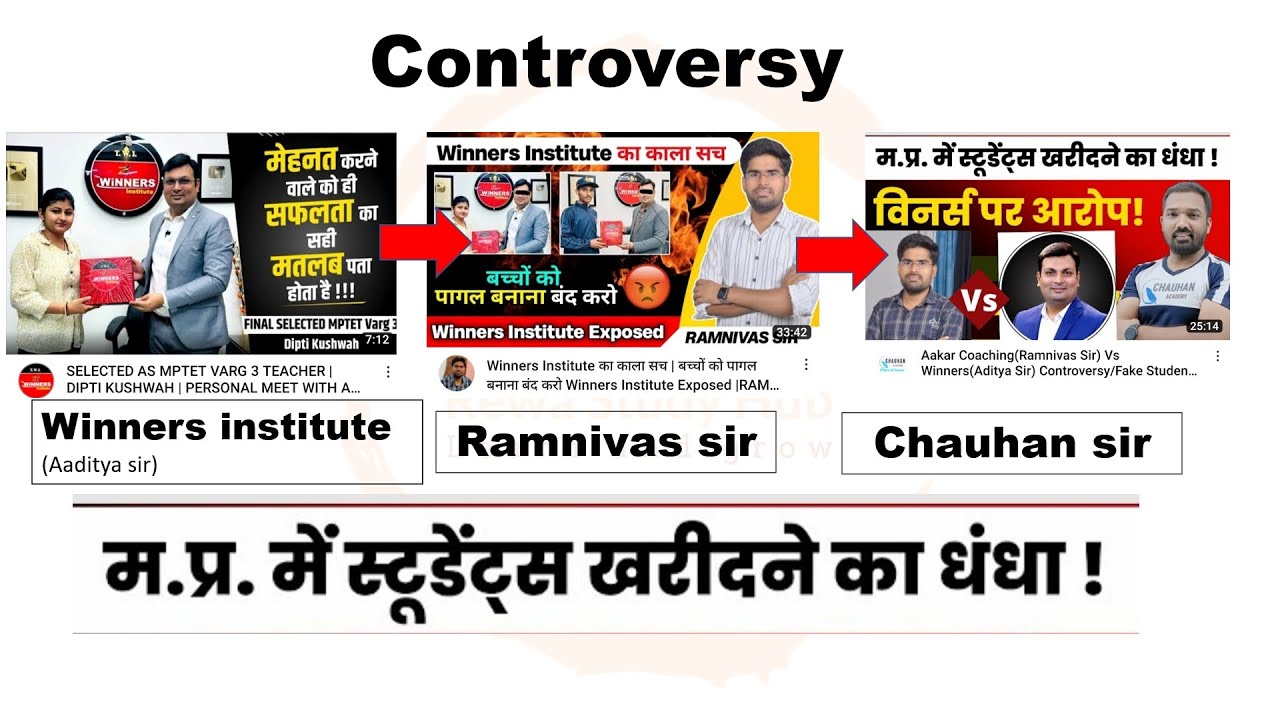 Winners institute Vs Ramnivas sir Controversy l Fake selection revealed l #winnersinstitute #mpgk
