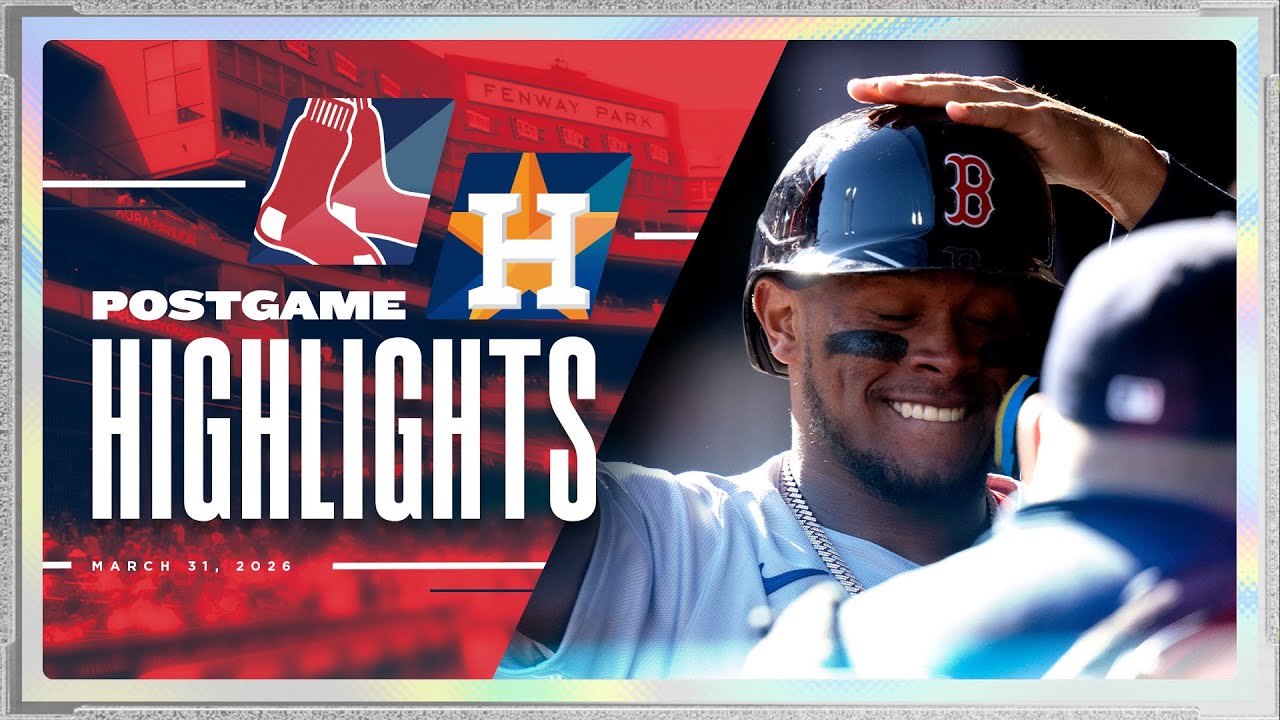 RED SOX HIGHLIGHTS: Red Sox vs. Astros - Ceddanne Rafaela Homers for the First Time This Season