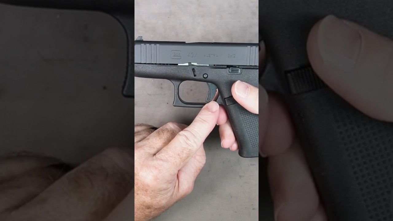 Разборка Glock 43X (в полевой сборке). Снятие затвора Glock #glock43x #gun