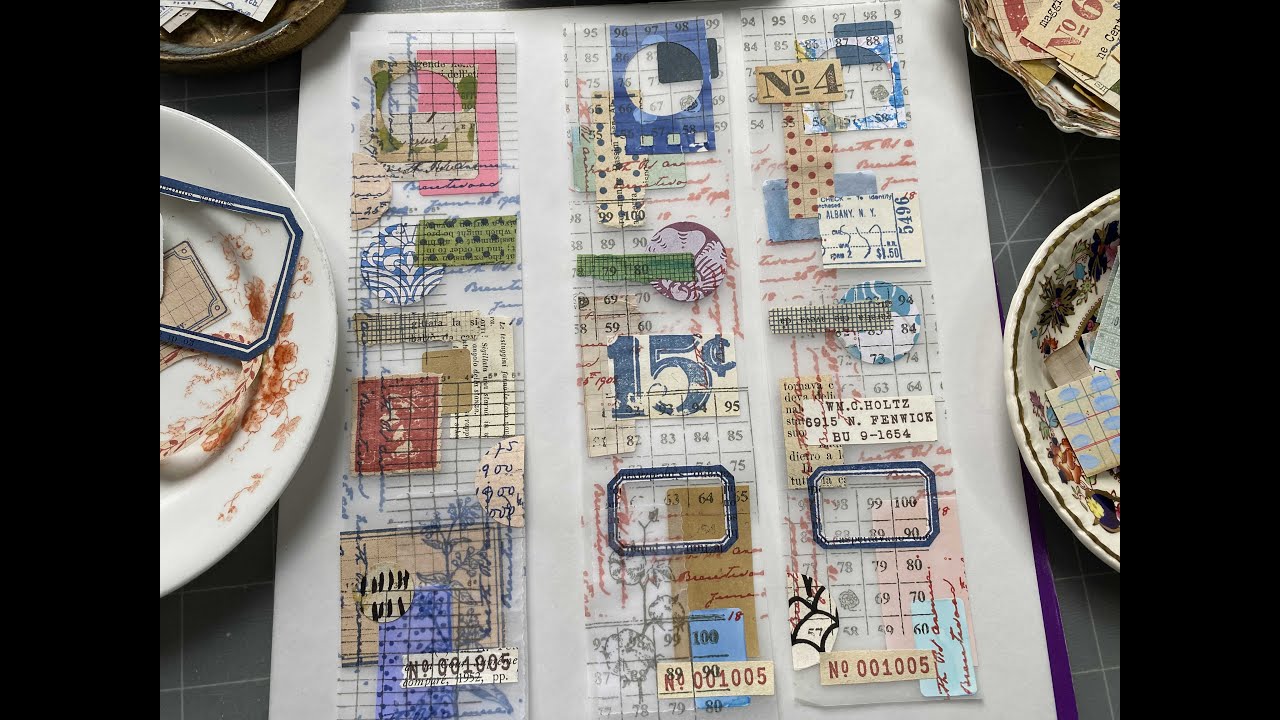 #roxysweeklychallenge | Tutorial | Fun DIY transparent collage washi | Week 39