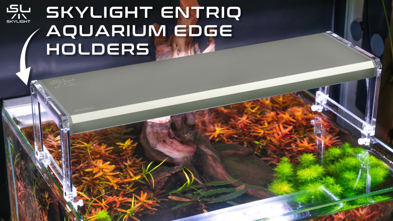 HOW TO MOUNT AQUARIUM EDGE HOLDERS WITH SKYLIGHT ENTRIQ LED LAMP