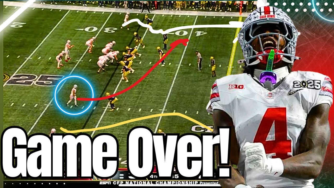 How Jeremiah Smith COOKED His DB To Win Ohio State The National Championship!
