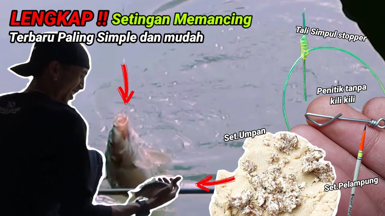 Penting !! wajib ketahui 4 setingan pancing agar dapat ikan lebih mudah