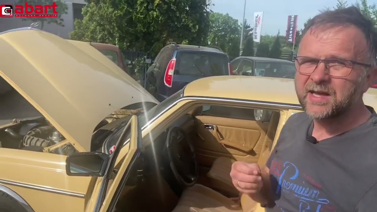 Niezniszczalny Mercedes 123 200 Automatic beczka po montażu instalacji gazowej w @AbartAutoGazSerwis
