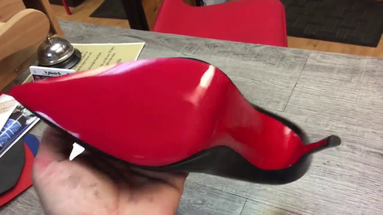 Red Mirror soles plus heel wrap