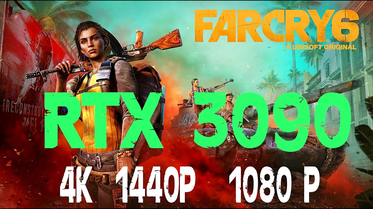 Far Cry 6 benchmark RTX 3090 at 4k 1440p 1080p Farcry 6 RTX ON